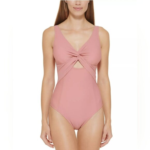 DKNY Coral One-Piece Swimsuit - Picture 16 of 16